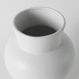 11" White Contempo Deco Ceramic Vase - Homeroots - Flyclothing LLC