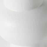 11" White Contempo Deco Ceramic Vase - Homeroots - Flyclothing LLC