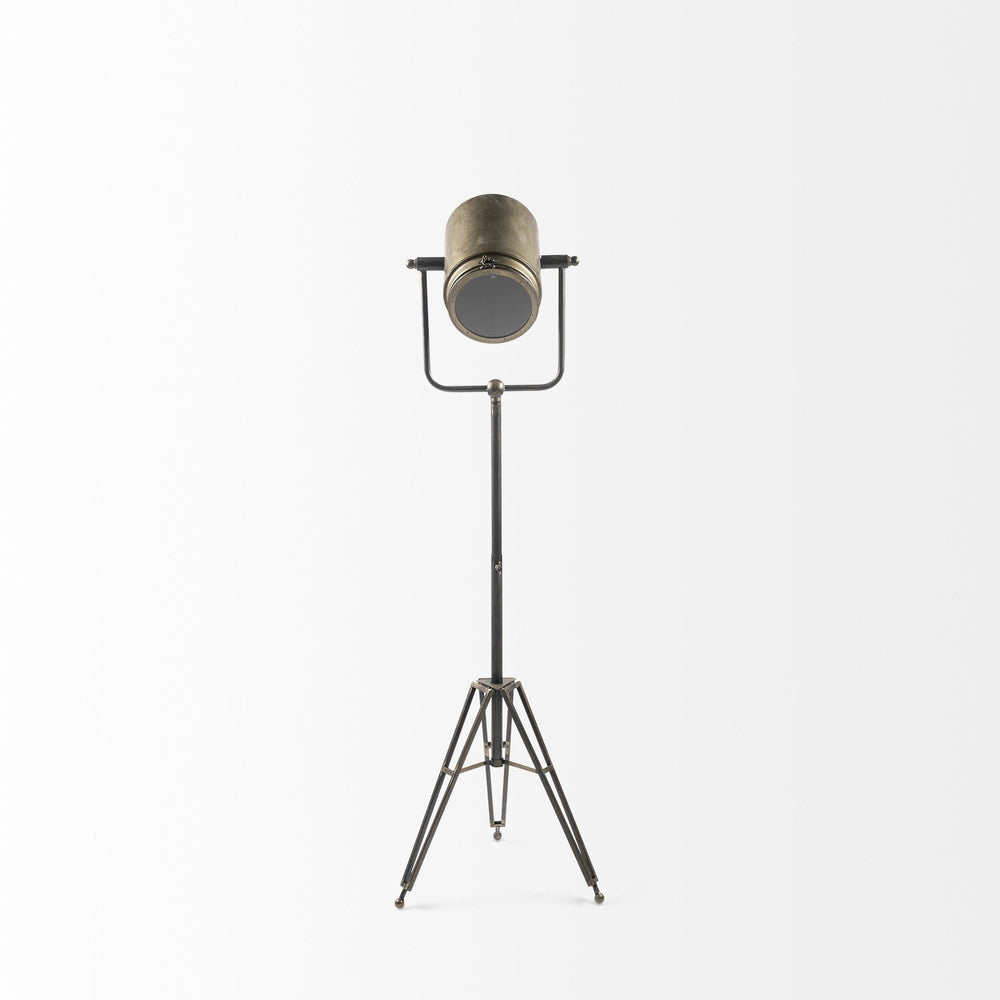61" Gold Movie Set Floor Lamp - Homeroots