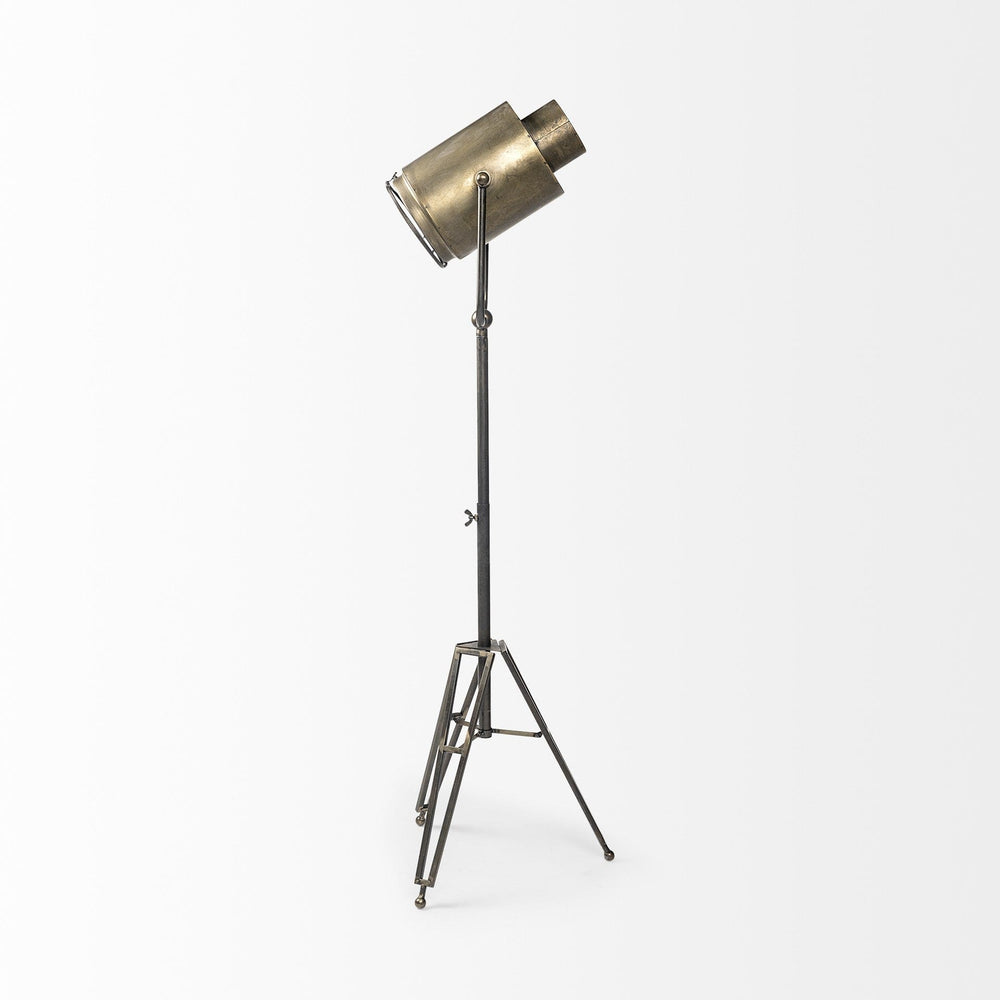 61" Gold Movie Set Floor Lamp - Homeroots