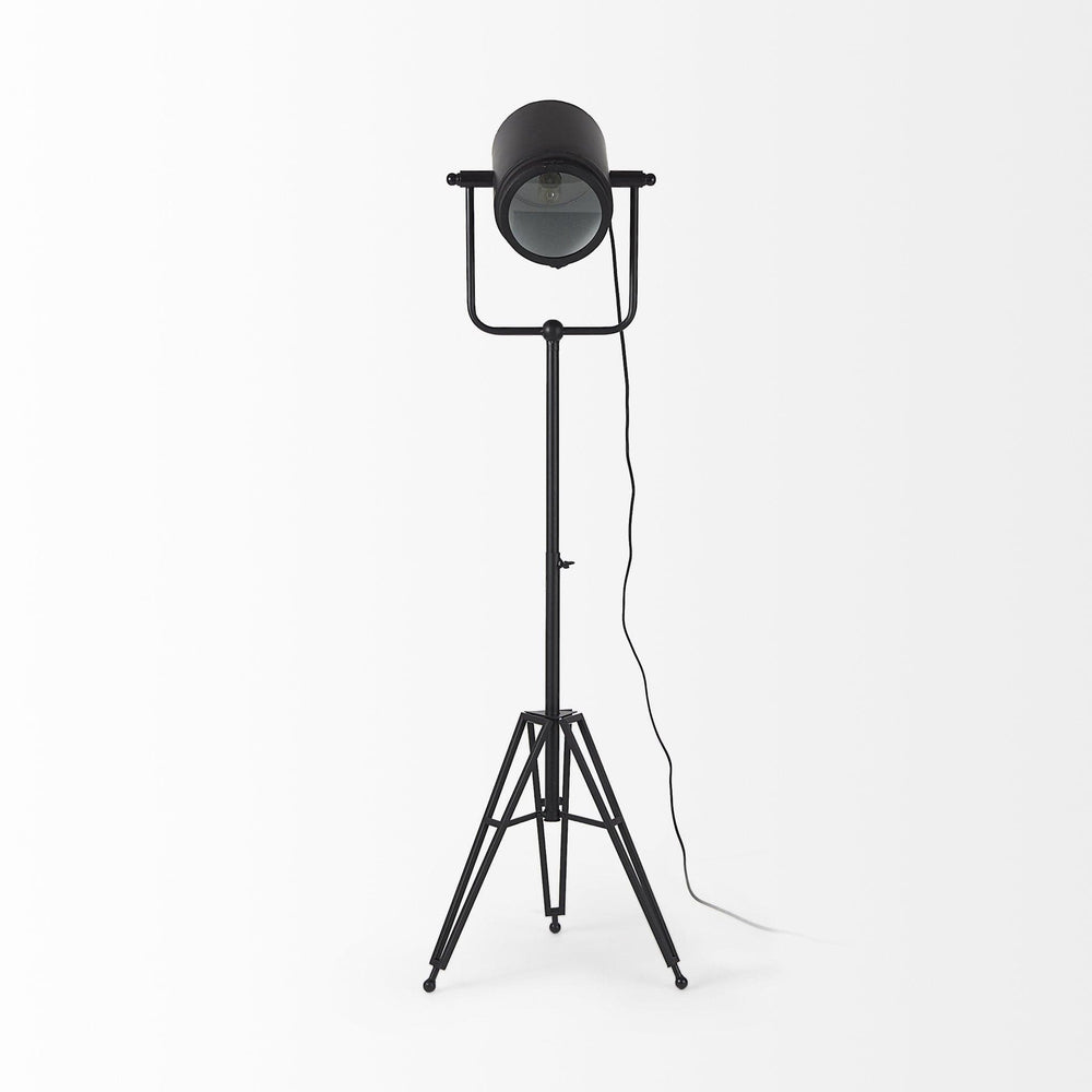 61" Black Movie Set Floor Lamp - Homeroots