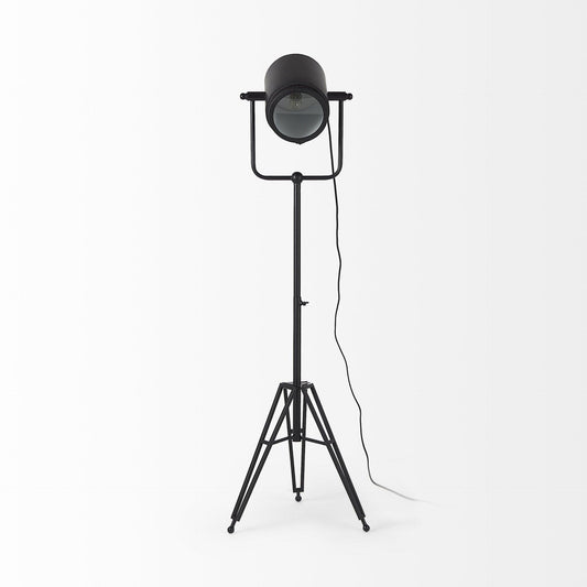 61" Black Movie Set Floor Lamp - Homeroots
