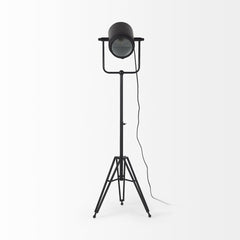 61" Black Movie Set Floor Lamp - Homeroots