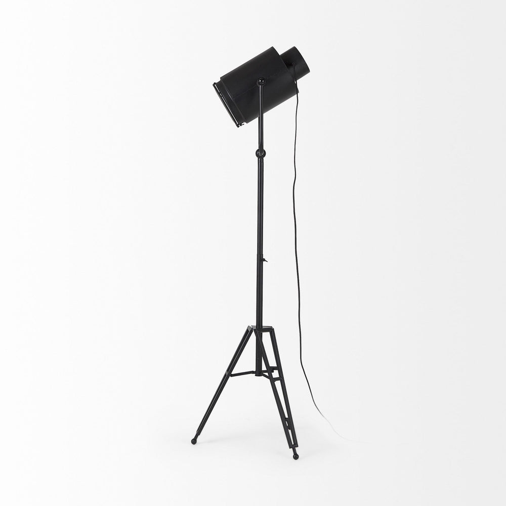 61" Black Movie Set Floor Lamp - Homeroots