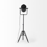 61" Black Movie Set Floor Lamp - Homeroots