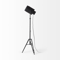 61" Black Movie Set Floor Lamp - Homeroots