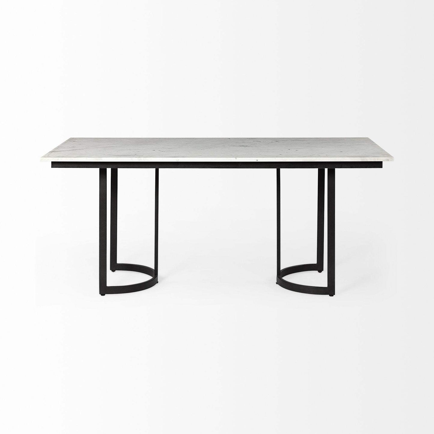 71" White And Black Dining Table - Homeroots - Flyclothing LLC