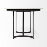 71" White And Black Dining Table - Homeroots - Flyclothing LLC