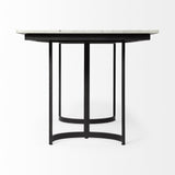 71" White And Black Dining Table - Homeroots - Flyclothing LLC