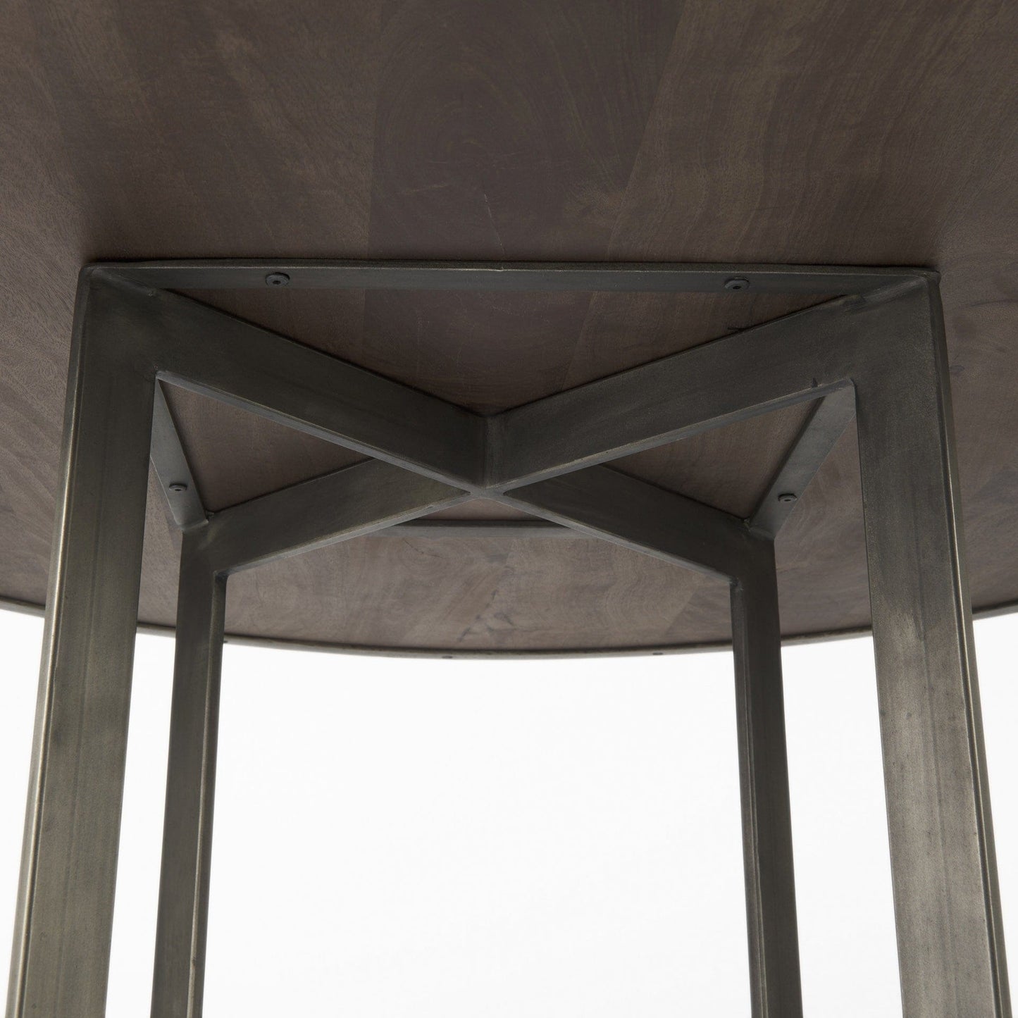 48" Brown And Gray Sled Base Dining Table - Homeroots - Flyclothing LLC
