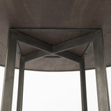 48" Brown And Gray Sled Base Dining Table - Homeroots - Flyclothing LLC