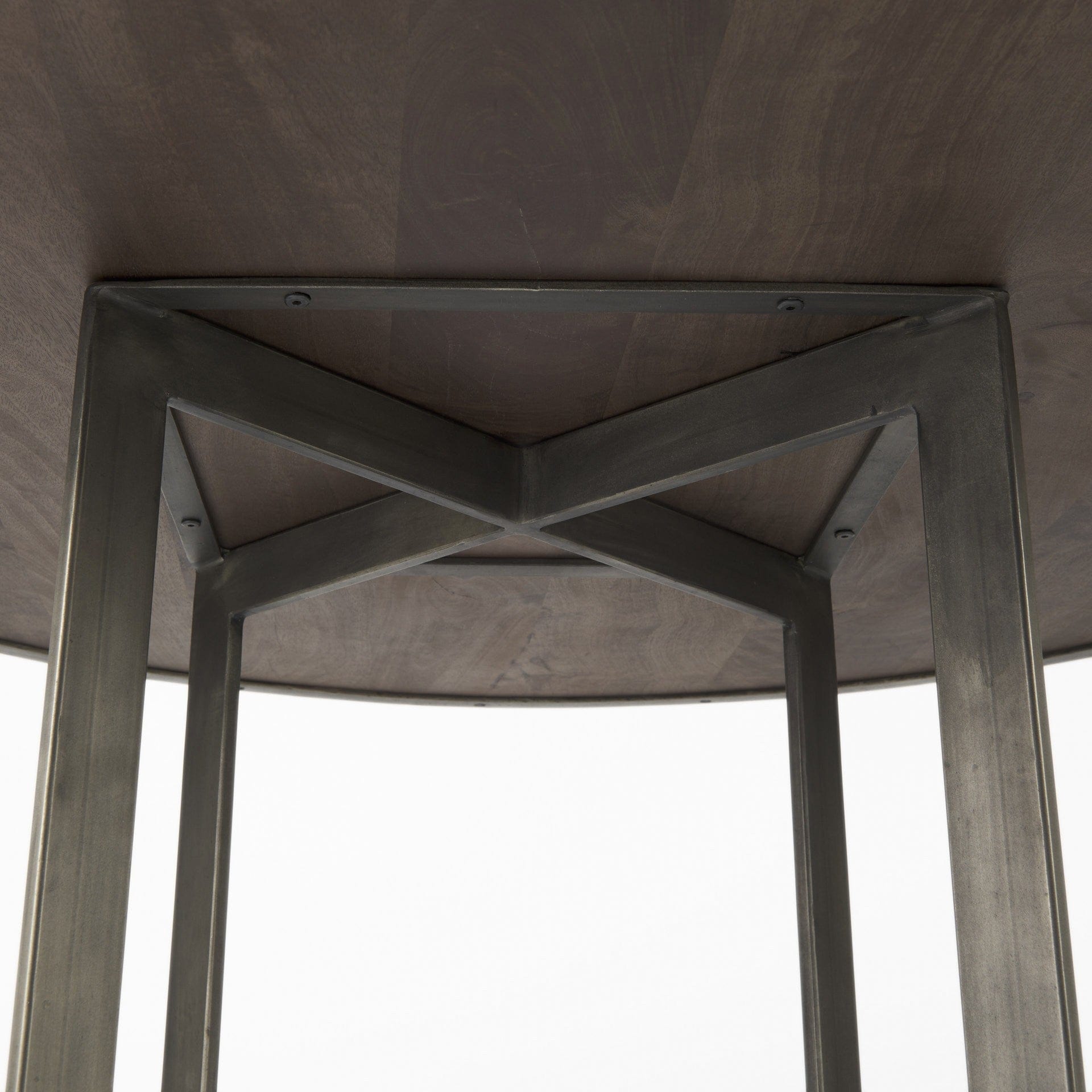 48" Brown And Gray Sled Base Dining Table - Homeroots - Flyclothing LLC