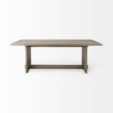 84" Taupe Dining Table - Homeroots