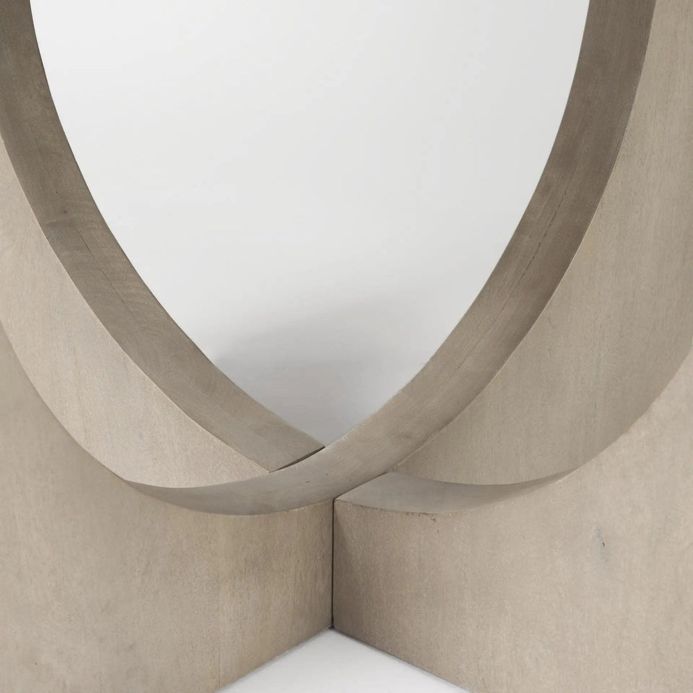 54" Natural Rounded Pedestal Base Dining Table - Homeroots - Flyclothing LLC