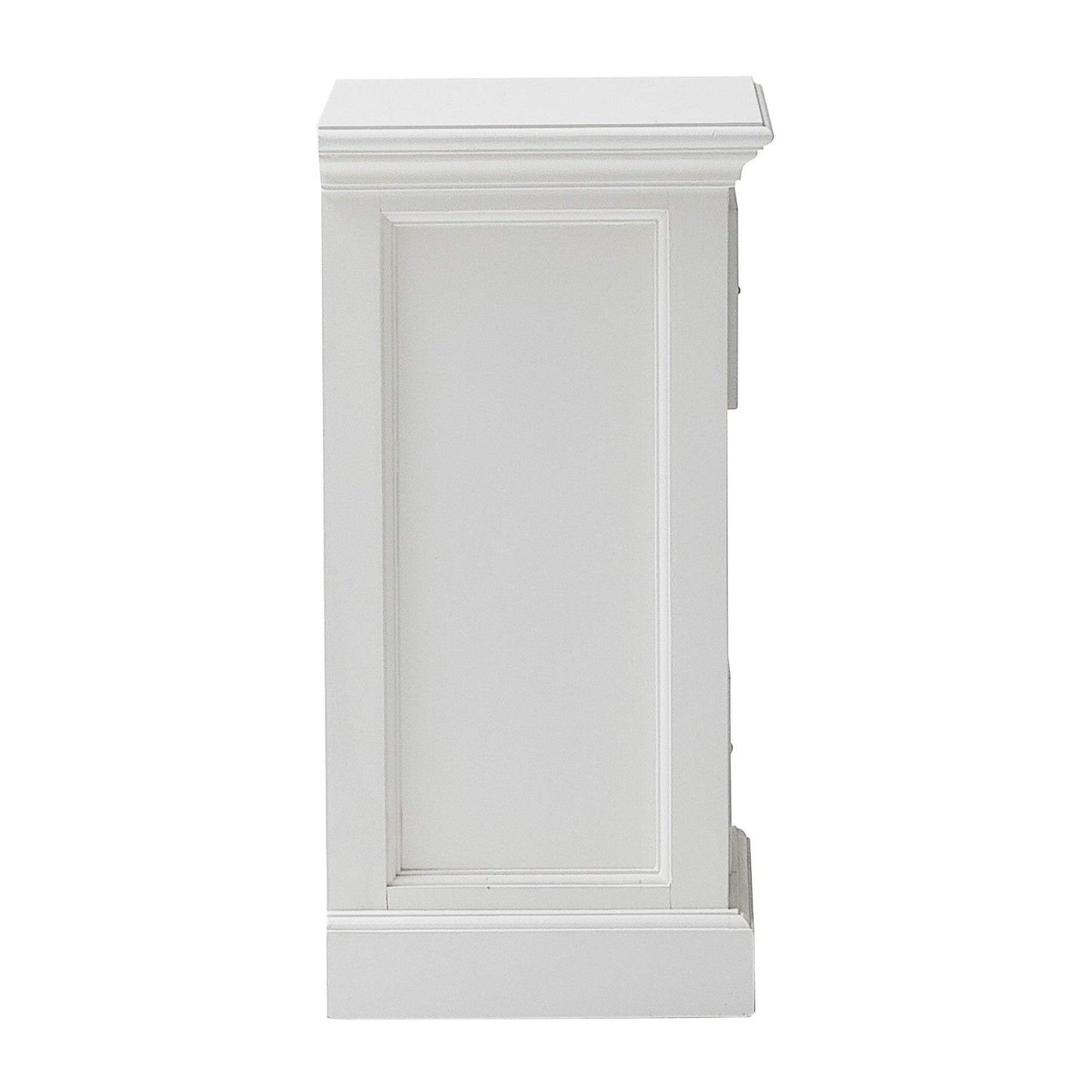 Classic White Three Drawer Nightstand - Homeroots - Flyclothing LLC