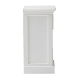 Classic White Three Drawer Nightstand - Homeroots - Flyclothing LLC