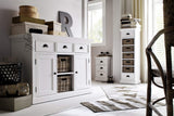 Classic White Three Drawer Nightstand - Homeroots - Flyclothing LLC