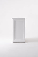 31" Distressed White Wood Nightstand with Dividers - Homeroots - Flyclothing LLC