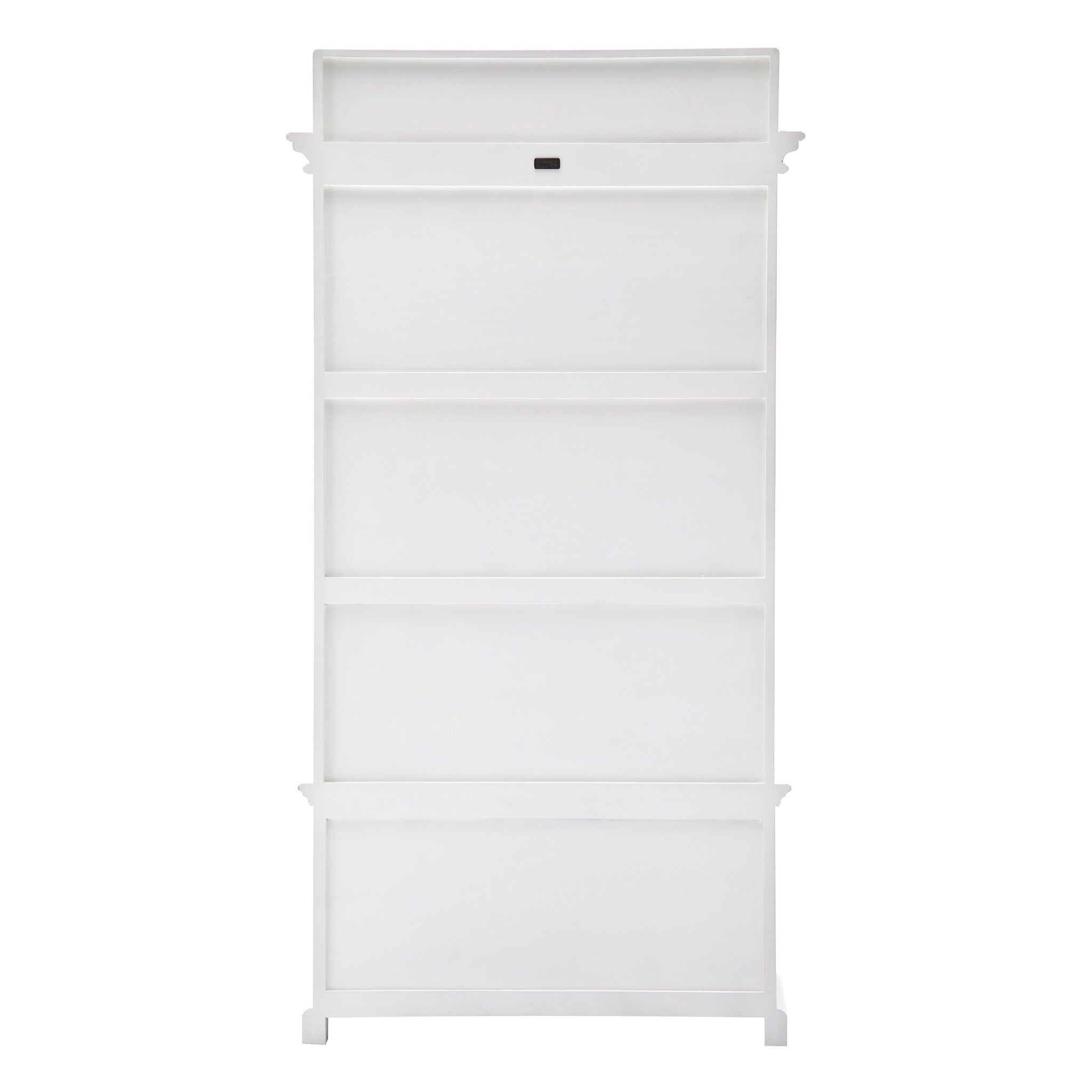 Classic White Hall Tree Coat Rack with Drawers - Homeroots