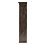 75" Brown and Black Wood Four Tier Bookcase - Homeroots - Flyclothing LLC