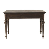 47" Brown Solid Wood Secretary Desk With Two Drawers - Homeroots - Flyclothing LLC