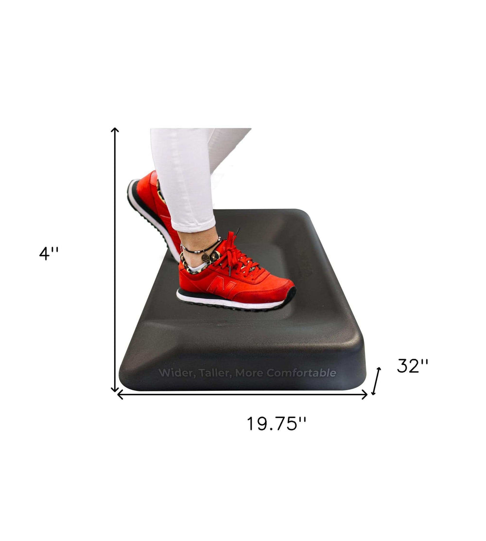 Premium Black Cushion Varied Surface Anti Fatigue Mat - Homeroots - Flyclothing LLC