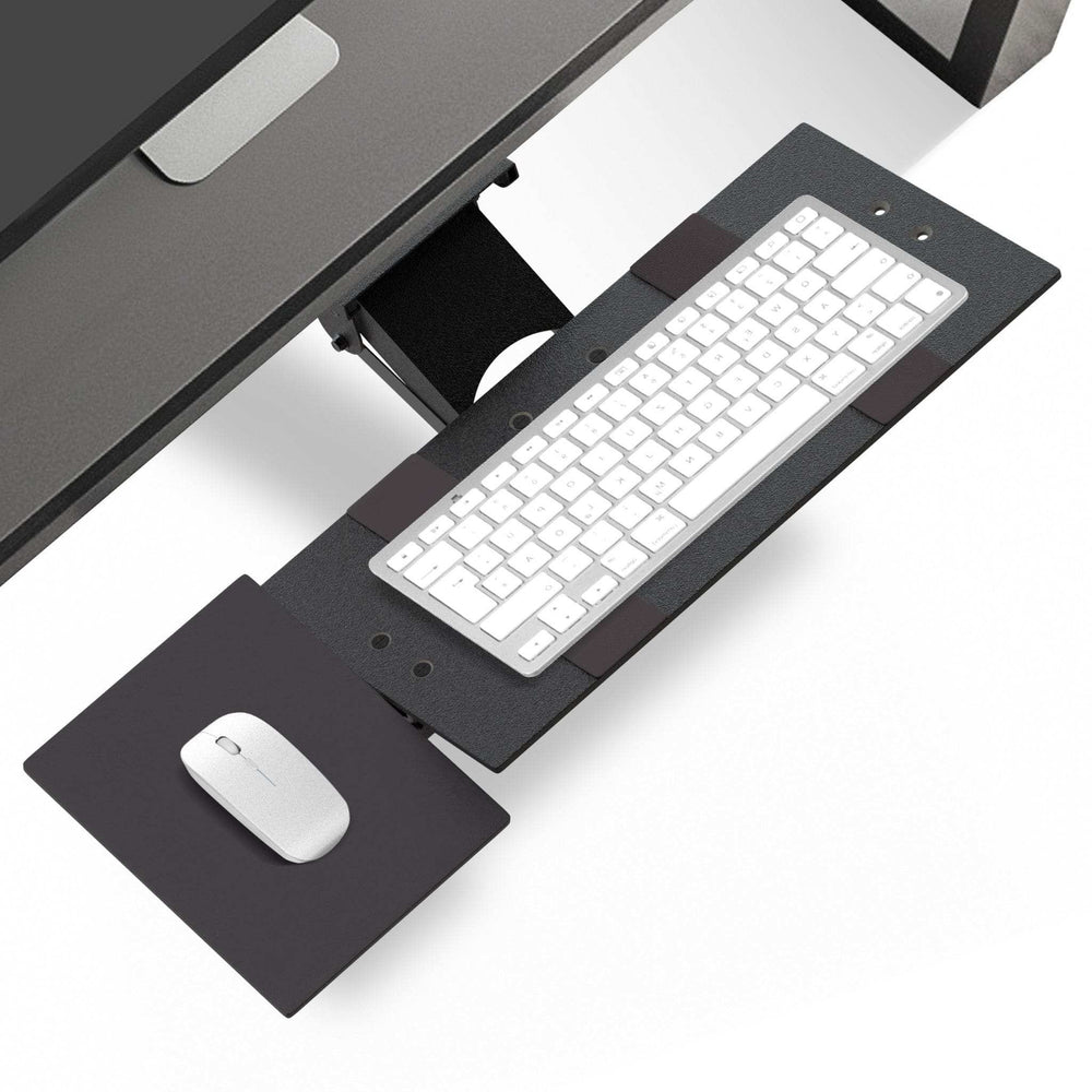 Black Ergonomic Under Desk Pull Out Keyboard Tray - Homeroots - Flyclothing LLC