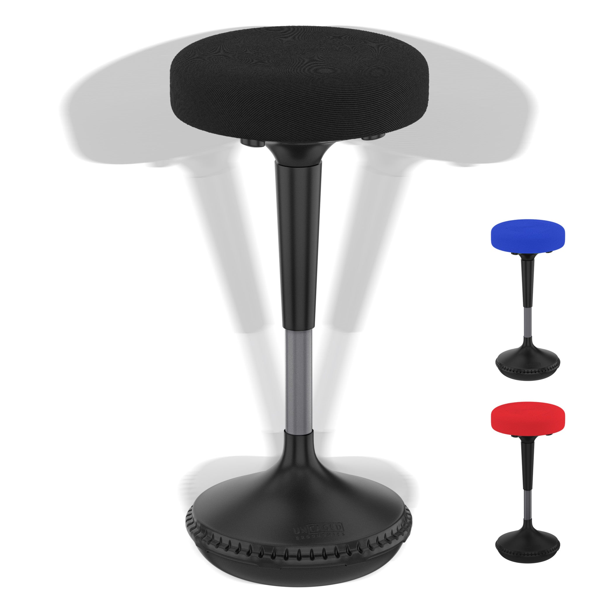 Black Tall Swivel Active Balance Chair