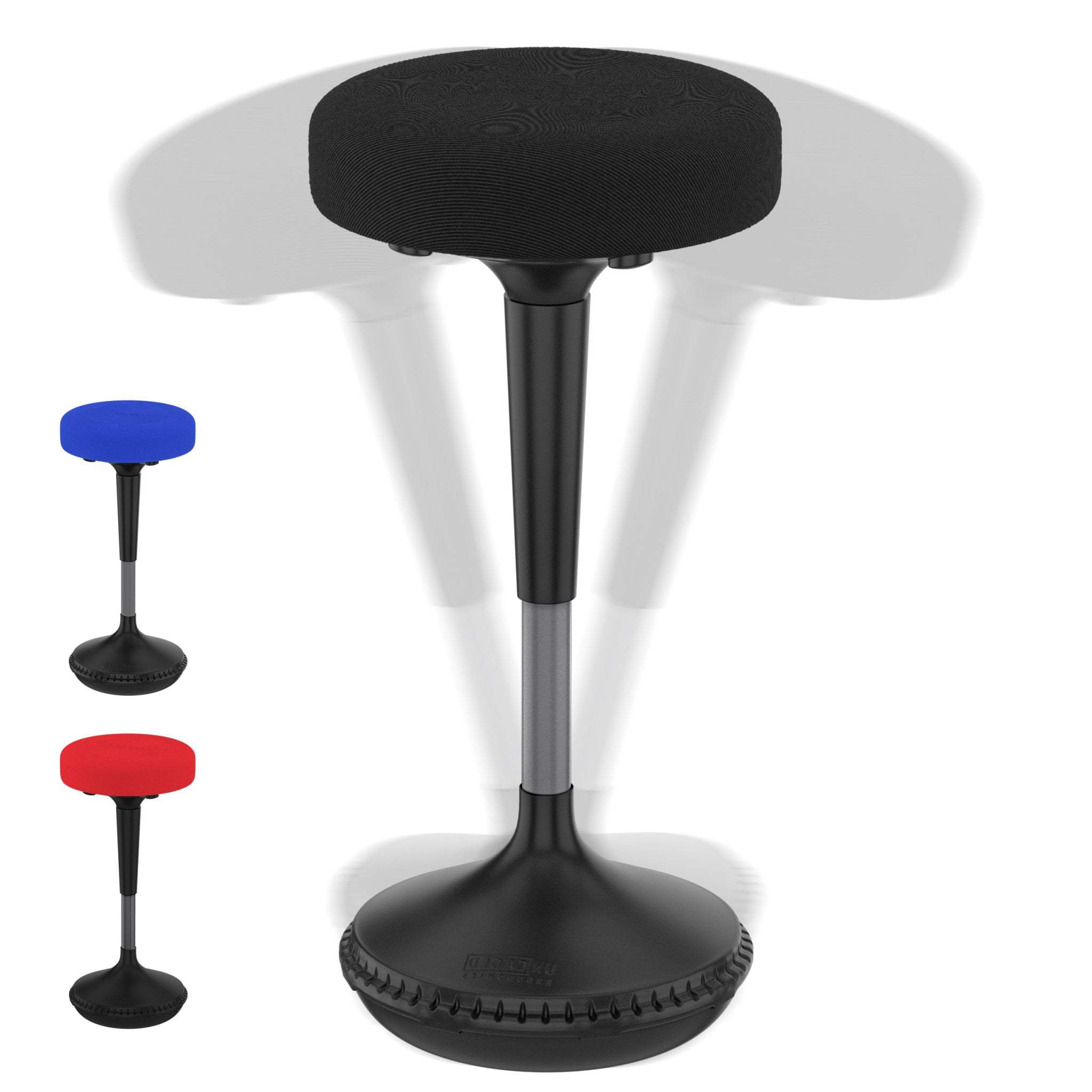 Black Tall Swivel Active Balance Chair - Homeroots - Flyclothing LLC