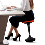 Red Tall Swivel Active Balance Chair - Homeroots - Flyclothing LLC