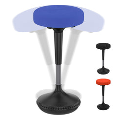 Blue Tall Swivel Active Balance Chair - Homeroots