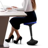 Blue Tall Swivel Active Balance Chair - Homeroots - Flyclothing LLC