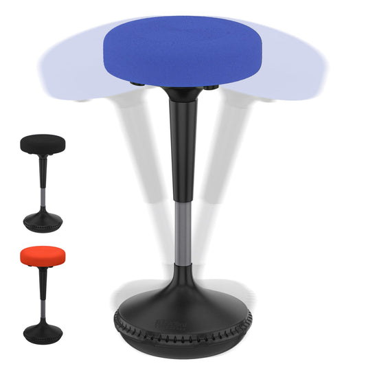 Blue Tall Swivel Active Balance Chair - Homeroots