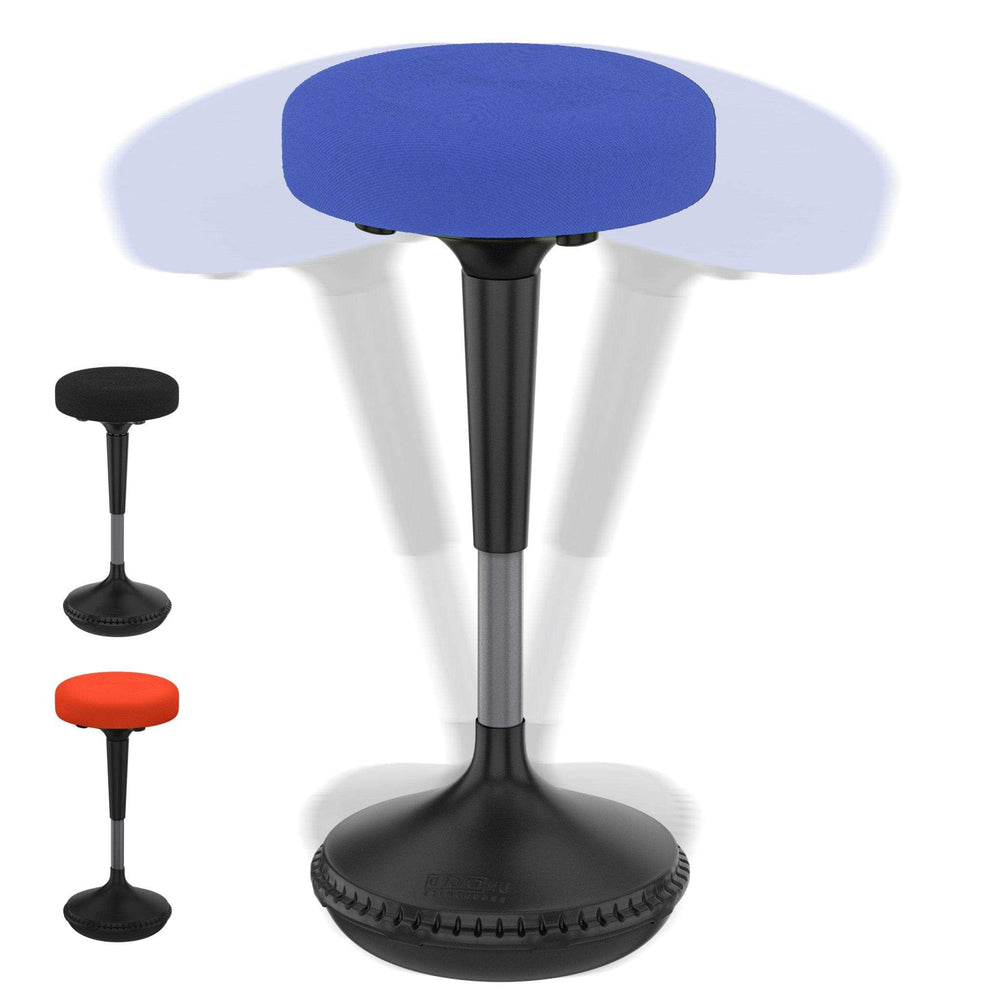 Blue Tall Swivel Active Balance Chair - Homeroots - Flyclothing LLC