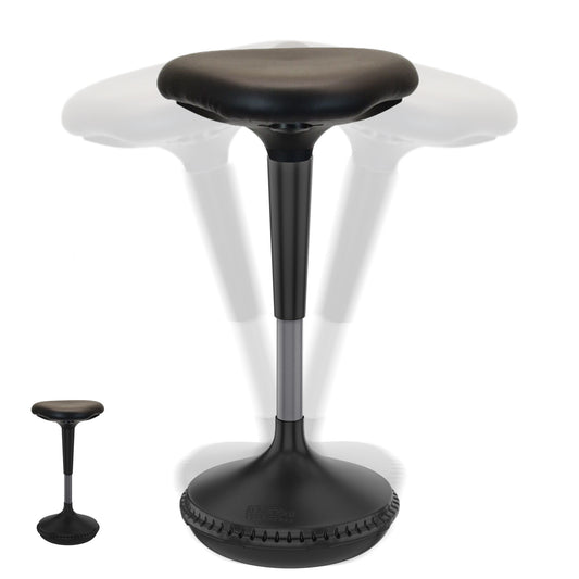 Black Tall Triangle Seat Swivel Active Balance Chair