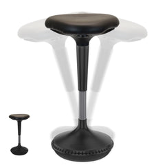 Black Tall Triangle Seat Swivel Active Balance Chair
