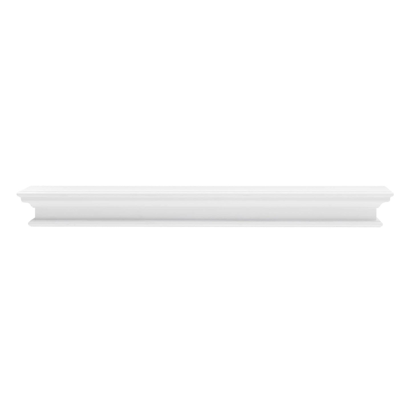 47" Classic White XL Floating Wall Shelf - Homeroots - Flyclothing LLC