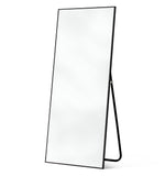 71" Black Metal Framed Standing Mirror - Homeroots
