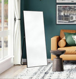 71" Black Metal Framed Standing Mirror - Homeroots