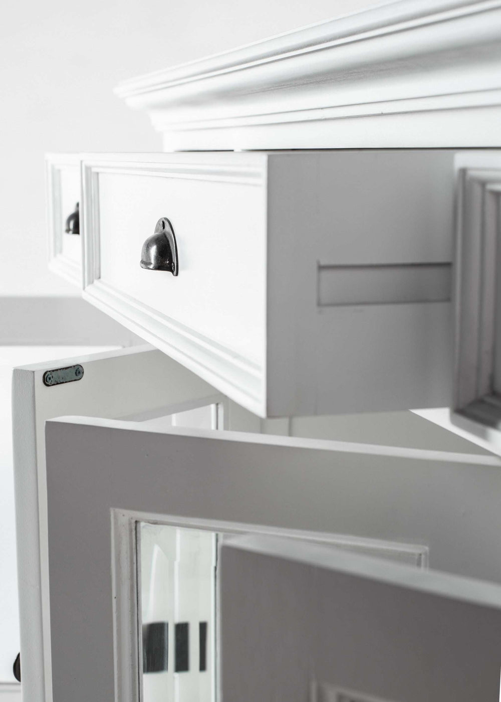 Modern Farmhouse White Buffet Server - Homeroots - Flyclothing LLC