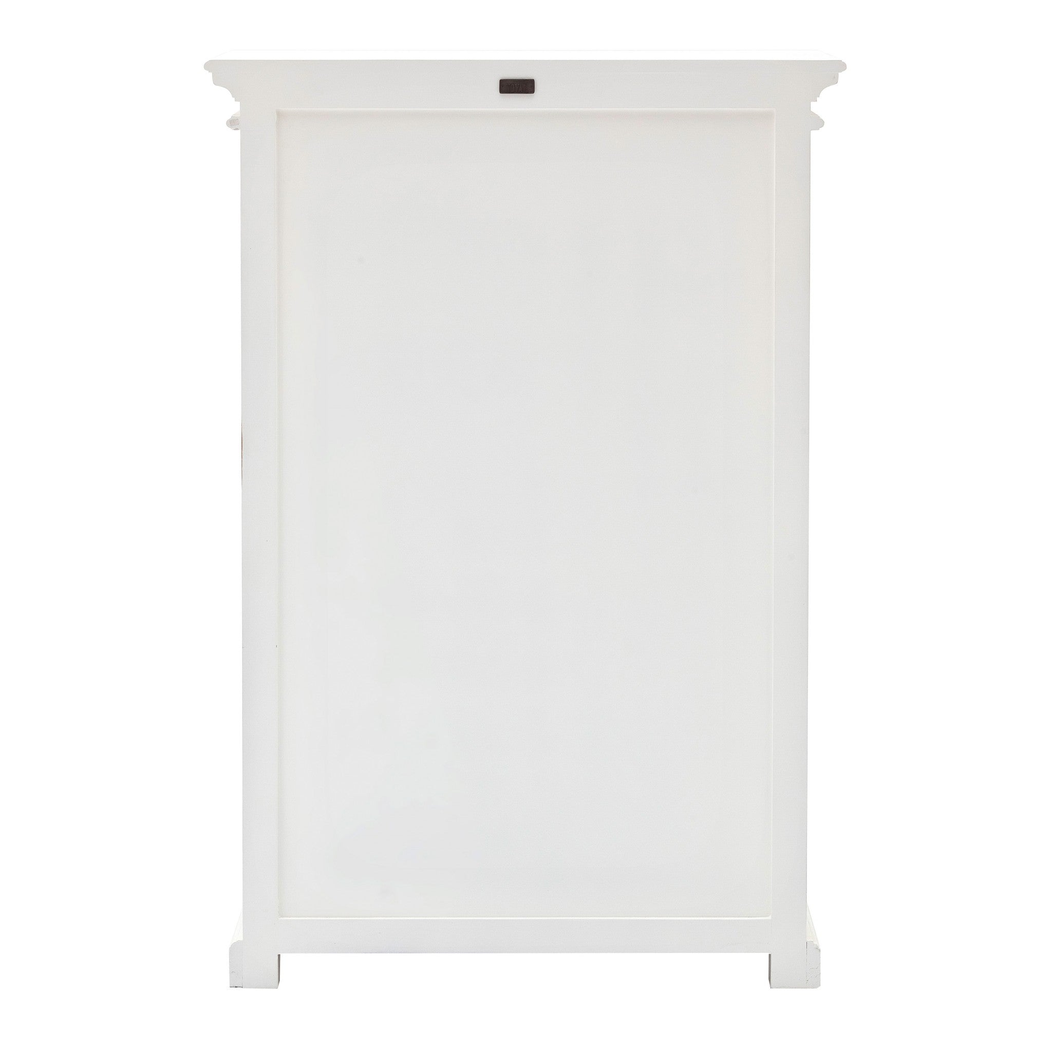 Classic White Two Level Storage Cabinet - Homeroots