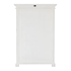Classic White Two Level Storage Cabinet - Homeroots