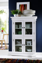 Classic White Two Level Storage Cabinet - Homeroots