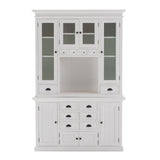 Classic White Kitchen Hutch - Homeroots