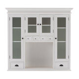 Classic White Kitchen Hutch - Homeroots