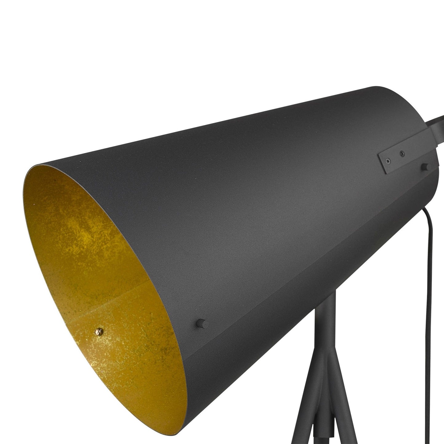61" Matte Tripod Floor Lamp With Gray Cone Shade - Homeroots - Flyclothing LLC