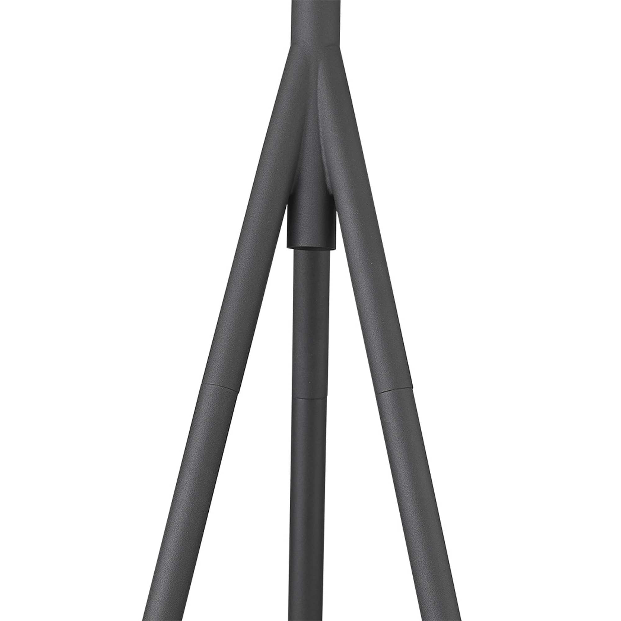 61" Matte Tripod Floor Lamp With Gray Cone Shade - Homeroots