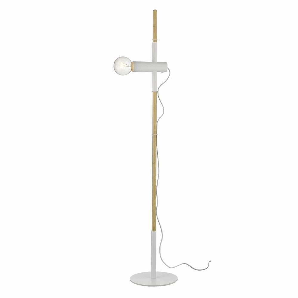 55" Natural Reading Floor Lamp - Homeroots - Flyclothing LLC