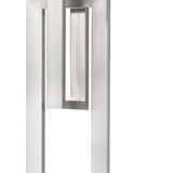 64" Nickel Traditional Shaped Floor Lamp With White Rectangular Shade - Homeroots