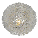 Luminary 1-Light Metallic Silver 15" Accent Lamp - Homeroots